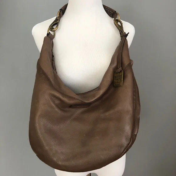 Frye Veronica Hobo leather shoulder bag, grey/brown - Picture 6 of 12